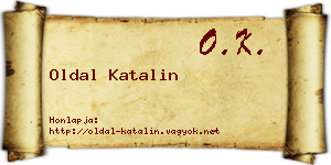 Oldal Katalin névjegykártya