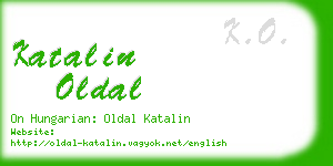 katalin oldal business card